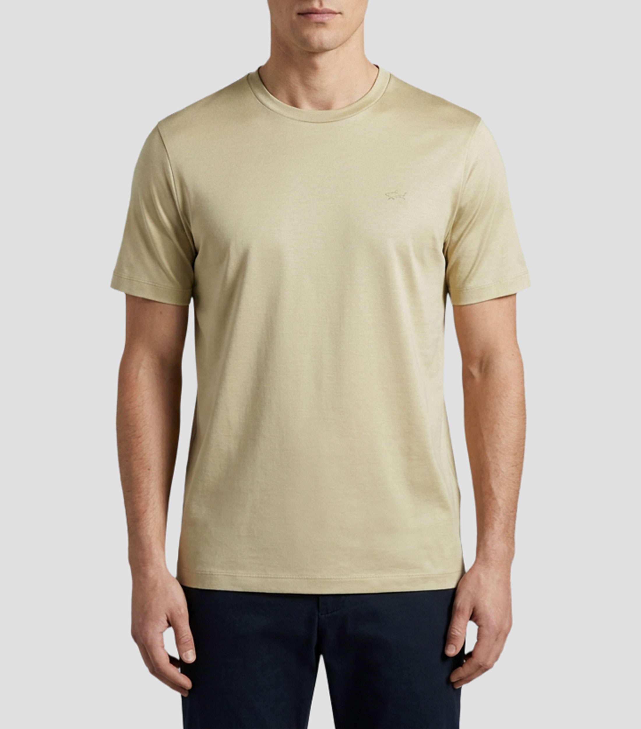 Playera cuello redondo manga corta lisa Hombre